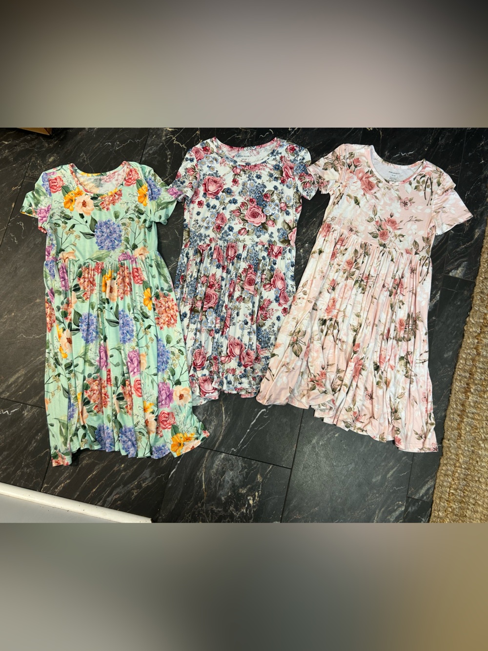 Posh Peanut Floral Twirl Dress Lot - Mint, Pink & Multi Floral